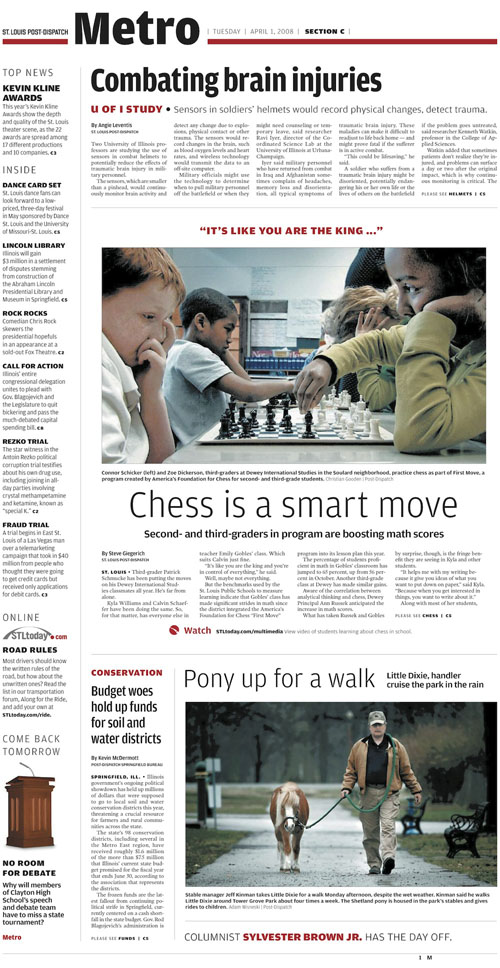 Metro Cover: April 1, 2008